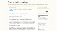 Desktop Screenshot of californiacounseling.blogspot.com