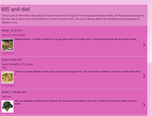 Tablet Screenshot of ms-and-diet.blogspot.com