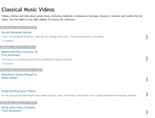 Tablet Screenshot of classicalvideo.blogspot.com