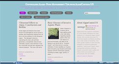 Desktop Screenshot of controllingalgae.blogspot.com