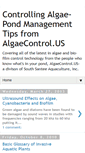 Mobile Screenshot of controllingalgae.blogspot.com