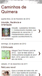 Mobile Screenshot of caminhosdequimera.blogspot.com
