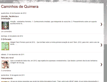 Tablet Screenshot of caminhosdequimera.blogspot.com