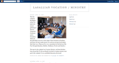 Desktop Screenshot of lasallianvocation.blogspot.com
