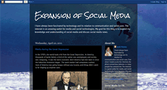 Desktop Screenshot of expansionofsocialmedia.blogspot.com