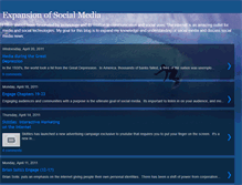 Tablet Screenshot of expansionofsocialmedia.blogspot.com