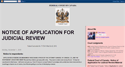 Desktop Screenshot of judicialreviewcalgary.blogspot.com