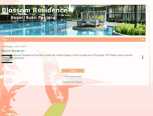 Tablet Screenshot of blossomresidences.blogspot.com