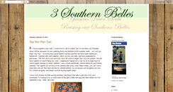 Desktop Screenshot of 3southernbelles.blogspot.com