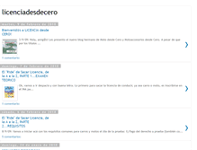 Tablet Screenshot of licenciadesdecero.blogspot.com