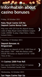 Mobile Screenshot of informationaboutcasinobonuses.blogspot.com