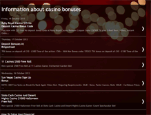 Tablet Screenshot of informationaboutcasinobonuses.blogspot.com