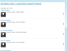 Tablet Screenshot of download-ludacris-ringtones.blogspot.com