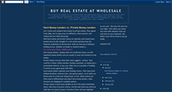 Desktop Screenshot of buyrealestateatwholesale.blogspot.com
