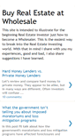 Mobile Screenshot of buyrealestateatwholesale.blogspot.com