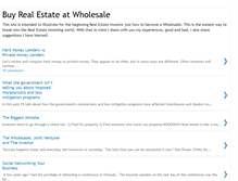 Tablet Screenshot of buyrealestateatwholesale.blogspot.com