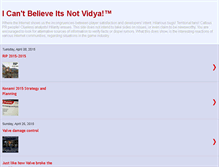 Tablet Screenshot of icantbelieveitsnotvidya.blogspot.com
