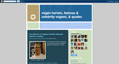 Desktop Screenshot of famous-vegans.blogspot.com