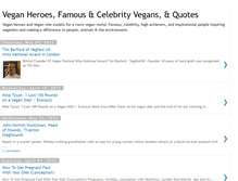 Tablet Screenshot of famous-vegans.blogspot.com