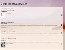 Tablet Screenshot of miraclesofshirdisaibaba.blogspot.com