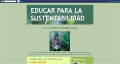 Desktop Screenshot of liale-educarparalasustentabilidad.blogspot.com