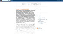 Desktop Screenshot of freedominspokane.blogspot.com