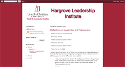 Desktop Screenshot of hargroveleadershipinstitute.blogspot.com