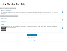 Tablet Screenshot of notamonster-template.blogspot.com