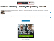 Tablet Screenshot of plazmovytelevizor.blogspot.com