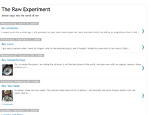 Tablet Screenshot of jennies-raw-experiment.blogspot.com