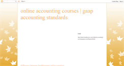 Desktop Screenshot of gaapaccountingstandards.blogspot.com