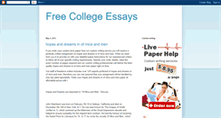 Desktop Screenshot of freecollege-essays.blogspot.com