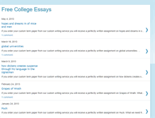 Tablet Screenshot of freecollege-essays.blogspot.com
