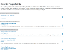 Tablet Screenshot of cosmicfingerprints.blogspot.com