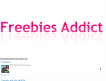 Tablet Screenshot of freebies-addict.blogspot.com