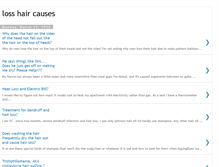 Tablet Screenshot of loss-hair-causes.blogspot.com