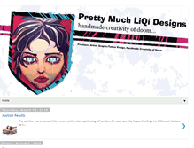 Tablet Screenshot of prettymuchliqidesigns.blogspot.com