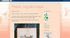 Desktop Screenshot of paperjoyboutique.blogspot.com