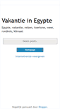 Mobile Screenshot of egypte-vakantie.blogspot.com