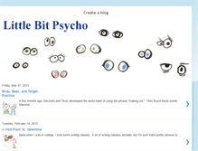 Tablet Screenshot of littlebitpsycho.blogspot.com