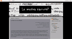 Desktop Screenshot of lamusicanacional.blogspot.com