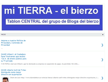 Tablet Screenshot of mitierra-elbierzo.blogspot.com