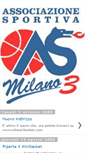 Mobile Screenshot of milano3basket.blogspot.com