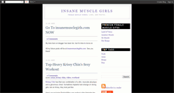 Desktop Screenshot of insanemusclegirls.blogspot.com