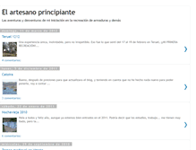 Tablet Screenshot of elartesanoprincipiante.blogspot.com