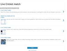 Tablet Screenshot of livecricket-tweets.blogspot.com