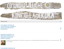 Tablet Screenshot of comunidadhuilliche.blogspot.com