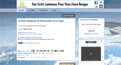 Desktop Screenshot of infoslumiere.blogspot.com