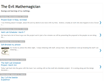 Tablet Screenshot of evilmathemagician.blogspot.com