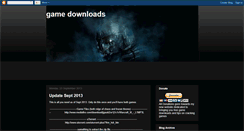 Desktop Screenshot of game-ware-downloads.blogspot.com